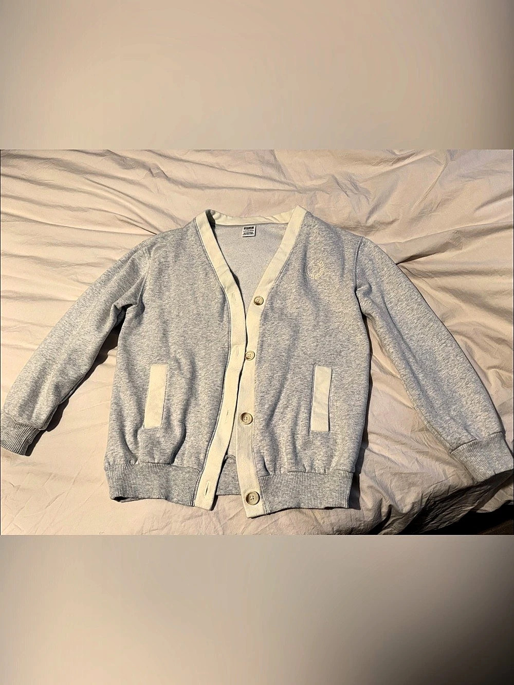 Victoria's Secret PINK Gray Cardigan Size XS